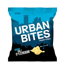 URBAN BITES SAMBA SALT N VINEGAR CRISPS 30G