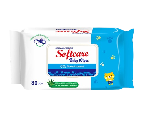 SOFTCARE BABY WIPES 80S