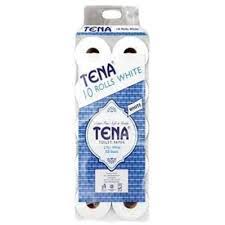 TENA WHT T/PAPER 10S UNWRAPPED