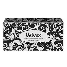 VELVEX PREMIUM FACIAL TISSUE 140S BLACK