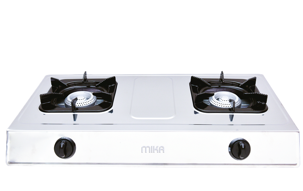 MIKA S/S TOP T/T GAS STOVE 2-BRNR MGS2202