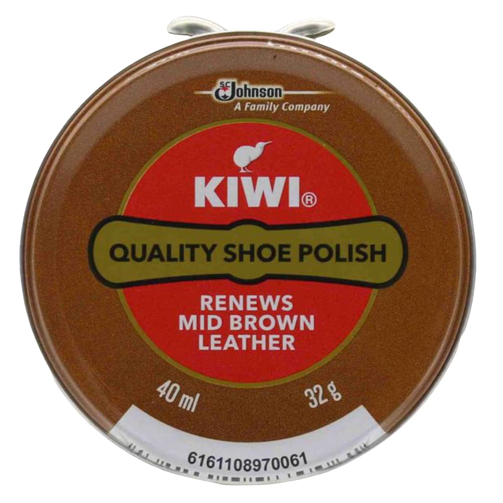 KIWI SHOE POLISH MID BROWN 40ML