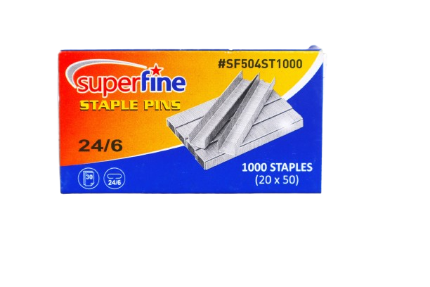SUPERFINE STAPLES 24/6 (1000S)