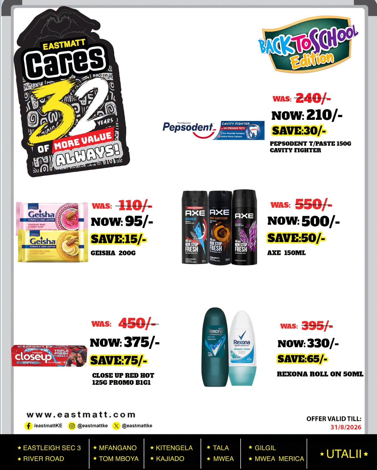 32nd Anniversary Offers