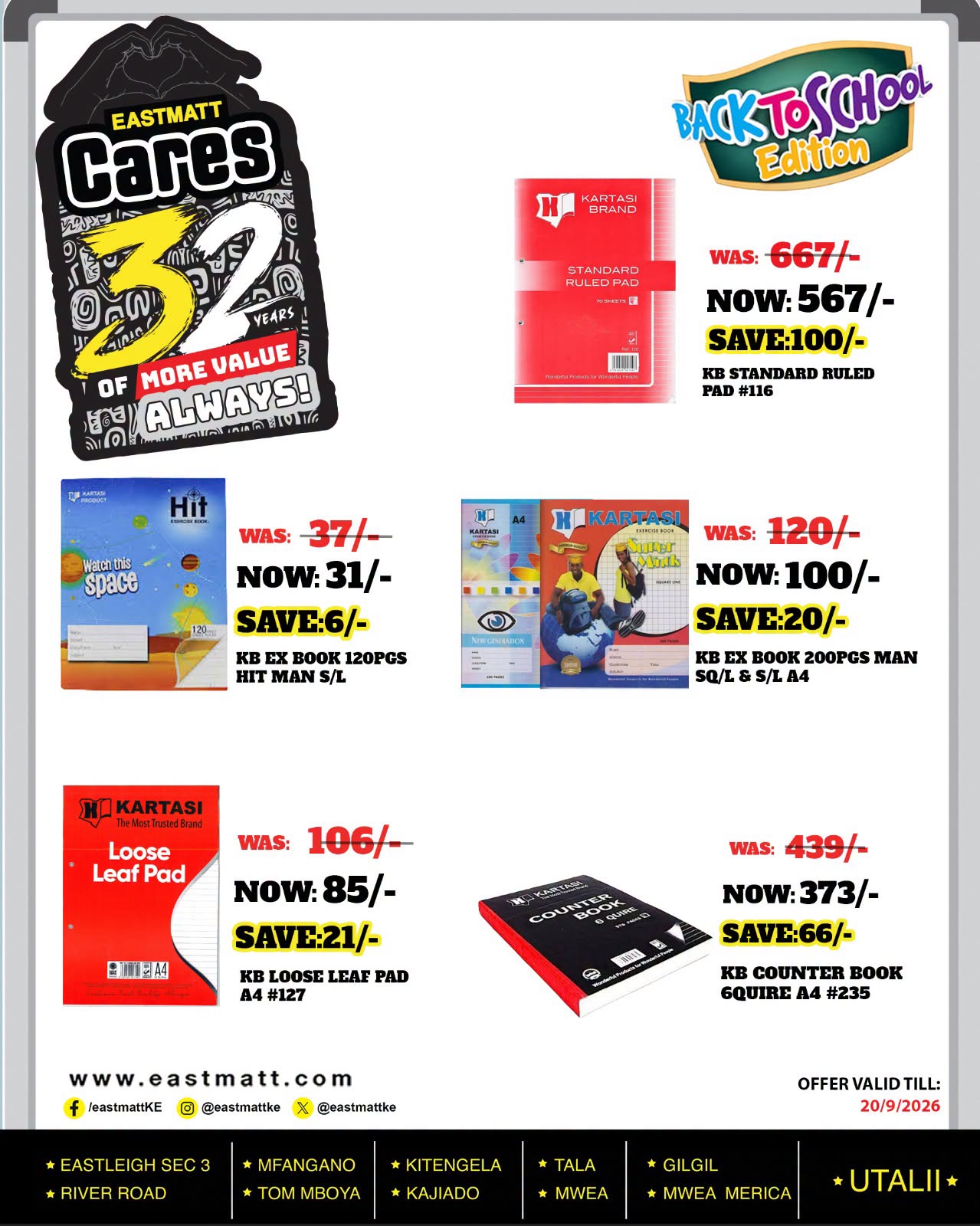 32nd Anniversary Offers
