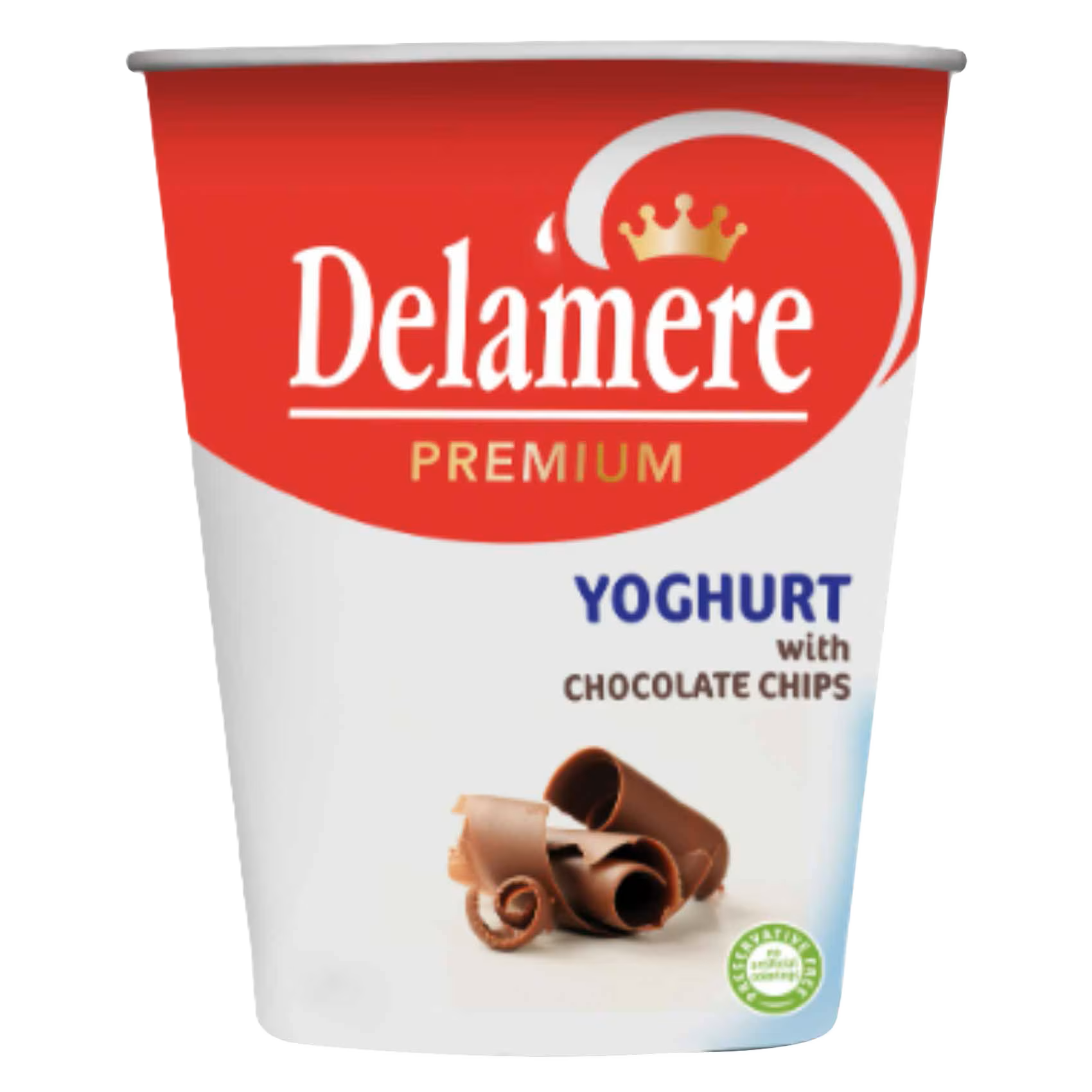 DELAMARE PREM YOGHURT 450ML CHOC CHIPS