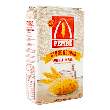PEMBE STONE GROUND W/MEAL FLOUR 2KG