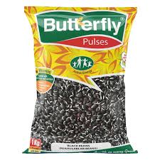 BUTTERFLY BLACK BEANS  (NJAHI/LABLAB) 1KG