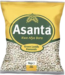 ASANTA GREEN LENTILS 1KG