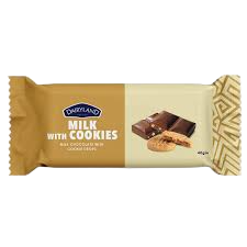 D/LAND MILK & COOKIES CHOC BAR 40G