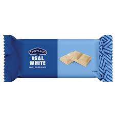 D/LAND REAL WHITE CHOC BAR 40G