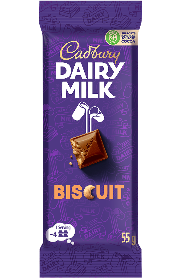CADBURY DAIRY MILK BISCUIT 55G