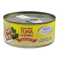SEA KORUS TUNA CHUNKS IN SUN OIL 185G TIN