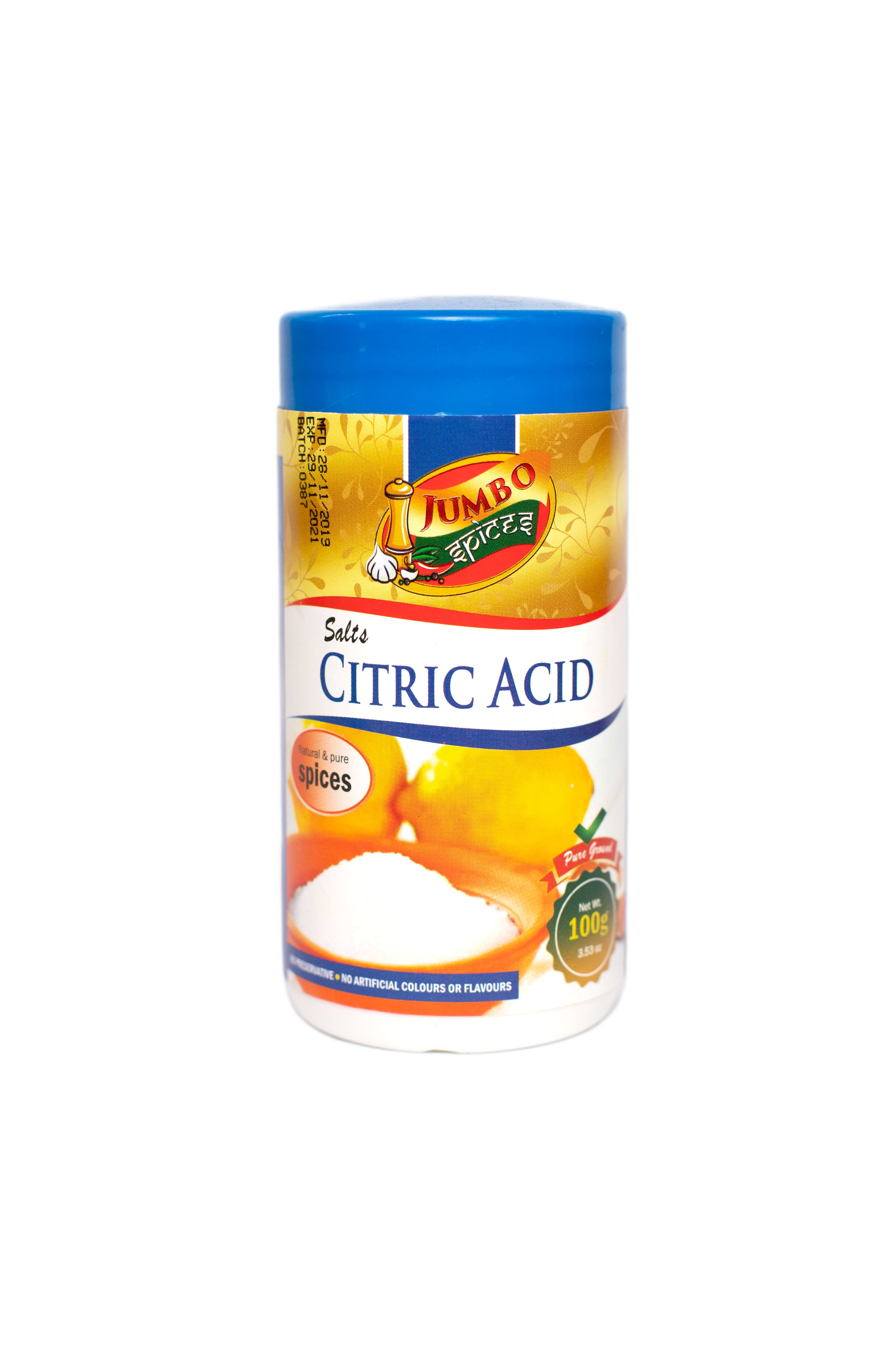 CITRIC ACID 100G JAR JUMBO 
