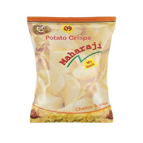 MAHARAJI POTATO CRISPS CHEESE & ONION 100G