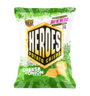 HEROES POTATO CRISPS CHEESE & ONION 40G