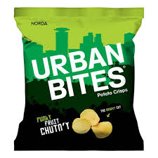 URBAN BITES FUNKY FRUIT CHUTNEY CRISPS 120G