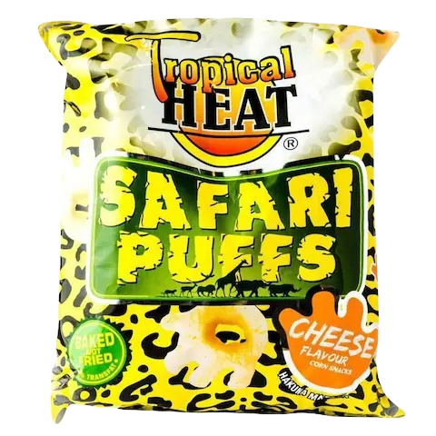 SAFARI PUFF 100G CHEESE T/HEAT