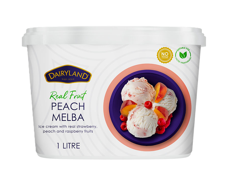 D-LAND ICE CREAM PEACH MELBA 1L