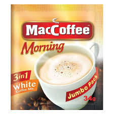 MAC WHT MORNING COFFEE 3 IN 1 34G SAT