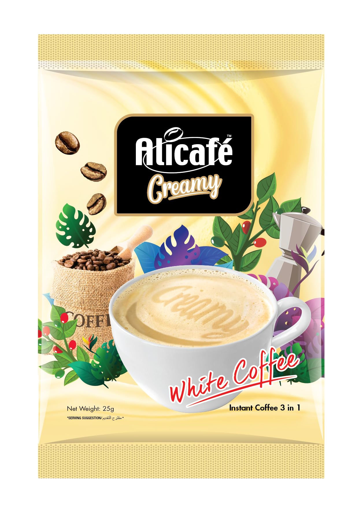 ALICAFE CREAMY WHITE COFFE 30G 3IN1