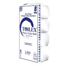 TOILEX T/P 8S UNWRAPPED WHT 