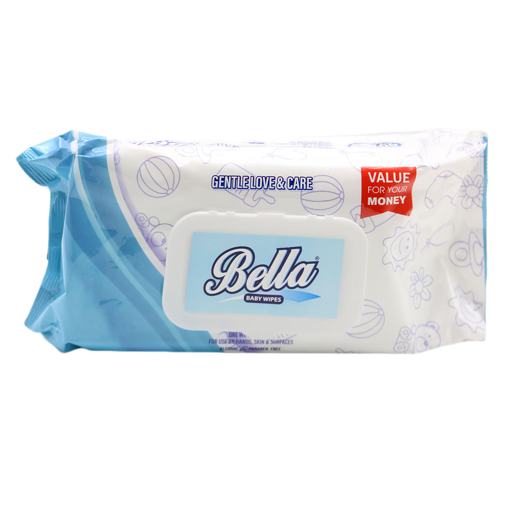 BELLA BABY WIPES 80S