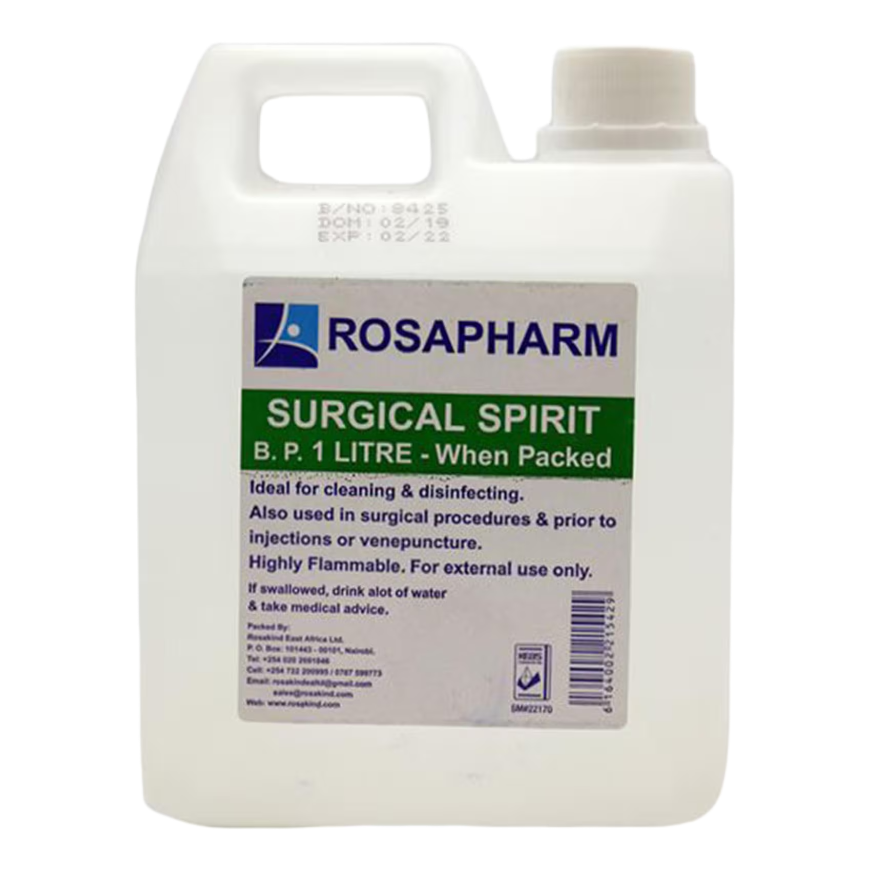 ROSAPHARM SURGICAL SPIRIT 1L