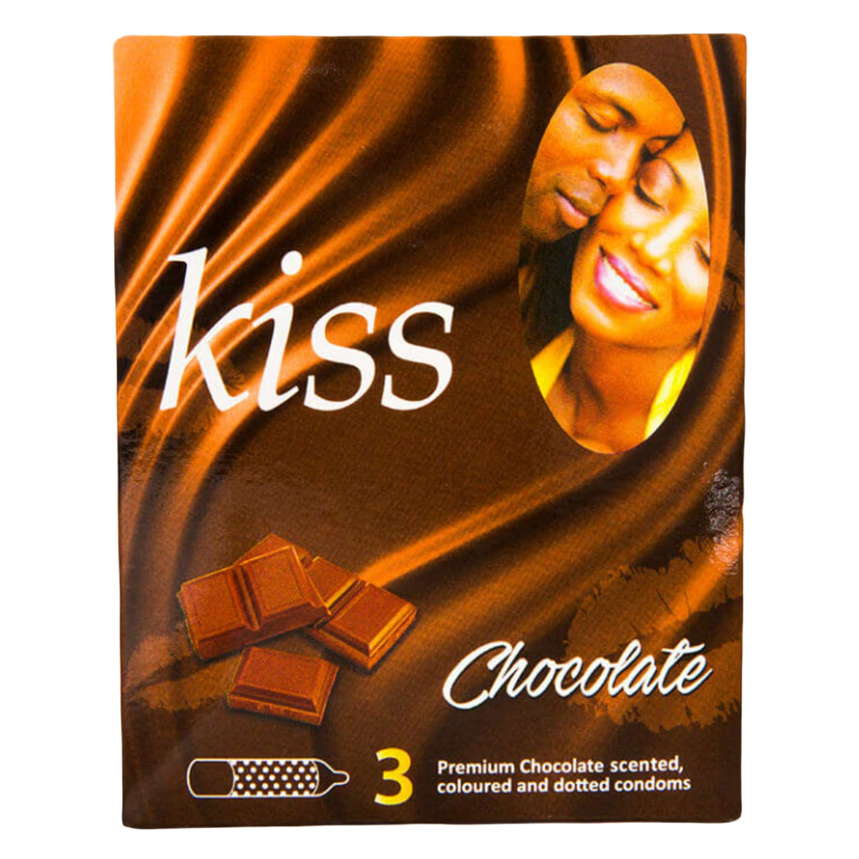 KISS CONDOM 3S CHOC  SCENTED