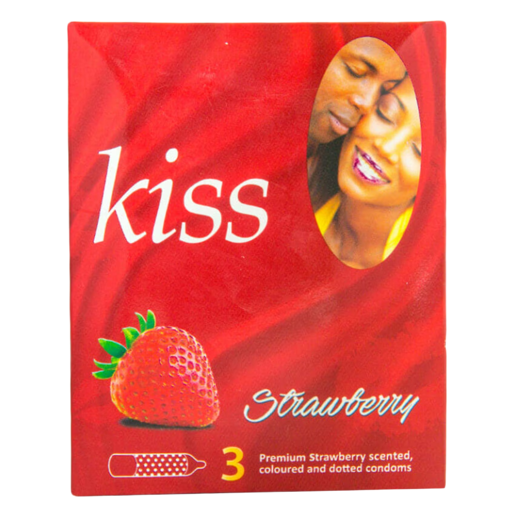 KISS CONDOM 3S S/BERRY SCENTED