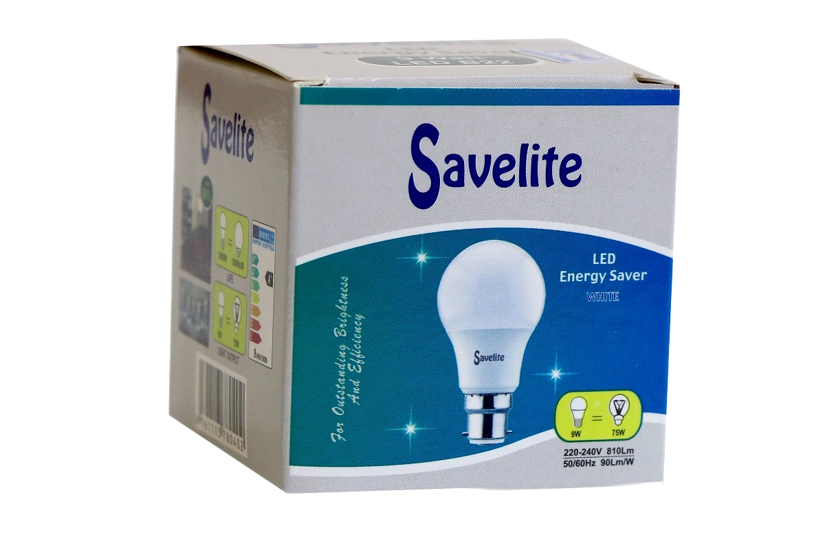 SAVELITE LED BULB 9WTS B22 COOL DAY LIGHT