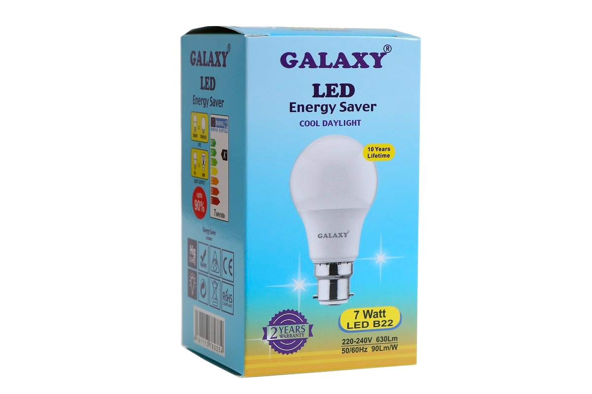GALAXY LED BULB 7WTS B22