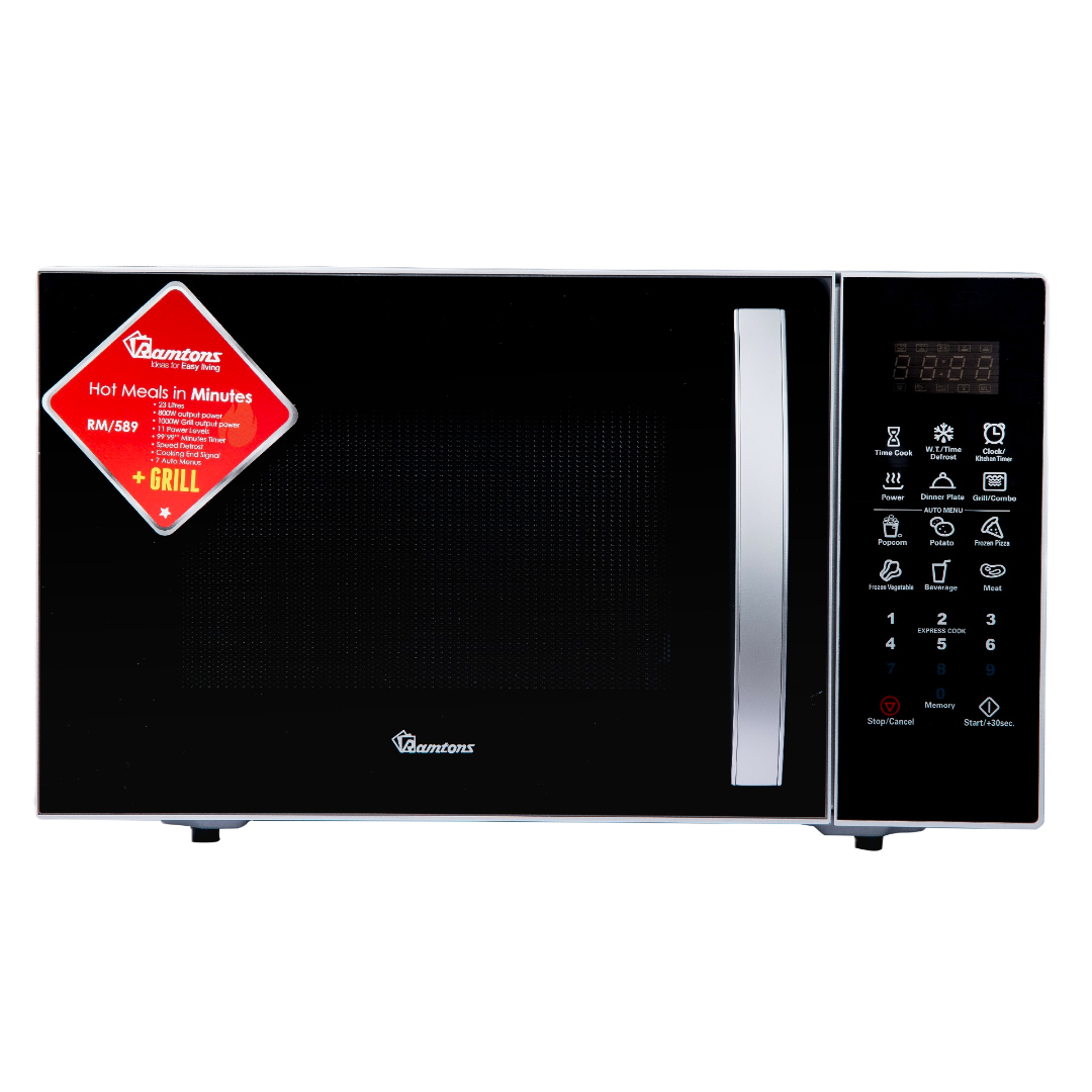 RAMTONS MICROWAVE + GRILL 23LT RM/589 SLV