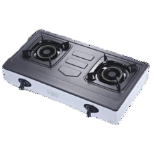VON COOKER VCT2TRGY 2G TEFLON STRAIGHT DUAL BURNER