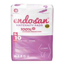ENDOSAN MATERNITY PADS X-LARGE GOLD 10S