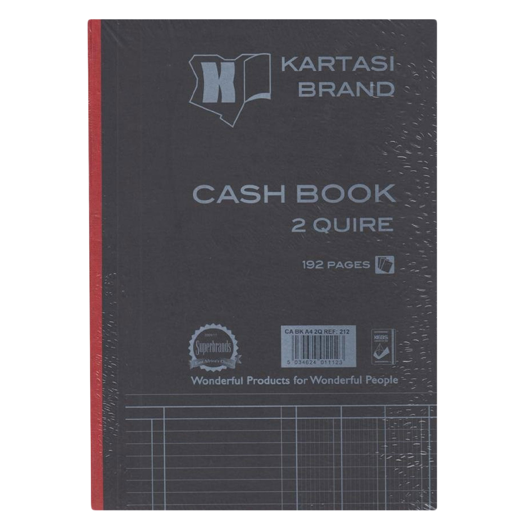 KB CASH BOOK A4 2 QUIRE #212